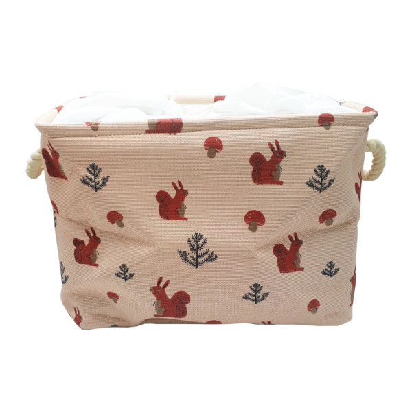 Корзина из хлопка Bambi CLR619  корзинки 35-25-26см Белка(CLR619(Pink))