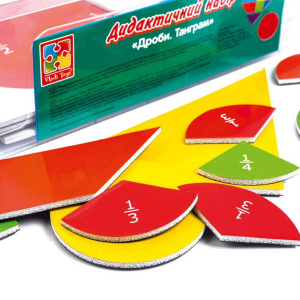 Демонстраційний магнітний набір "Дроби-Танграм" VT5555-03 (VT5555-03)