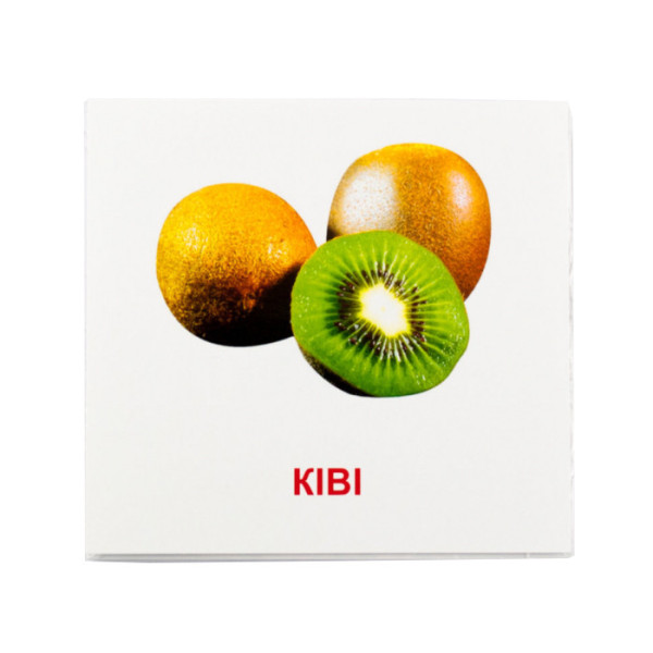 Розвиваючі картки "Фрукти" (110х110 мм) 66424  укр. /англ. мовою (66424)