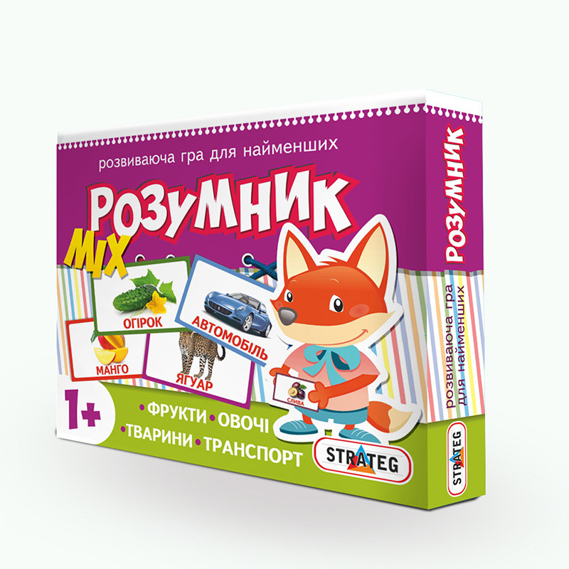 Навчальні картки "розумник, MIX" 30300 укр