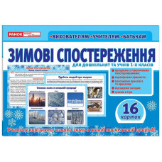 Дидактичний матеріал "Зимові спостереження" 13107147, 16 карток (13107147)