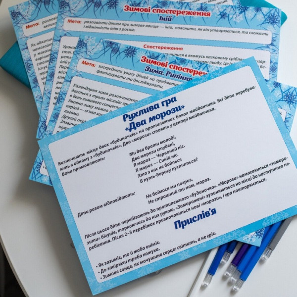 Дидактичний матеріал "Зимові спостереження" 13107147, 16 карток (13107147)