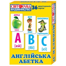 Детские развивающие карточки "Английский алфавит" 13106047, 36 карточек