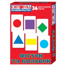 Учебный материал "Фигуры и цвета" 13106049 на укр. языке