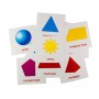 Розвиваючі картки "Геометричні фігури" (110х110 мм) 65797 англ. /укр. мовою