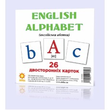 Розвиваючі картки "Англійський алфавіт" (110х110 мм) 101 693  англ. мовою
