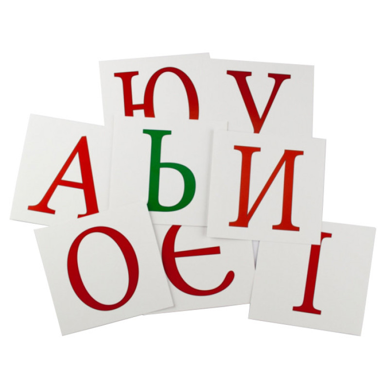Розвиваючі картки "Українські Букви" (110х110 мм) 67146  укр. мовою
