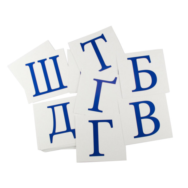 Розвиваючі картки "Українські Букви" (110х110 мм) 67146  укр. мовою