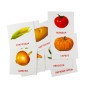Развивающие карточки "Овощи" (110х110 мм) 65798 на укр./англ. языке