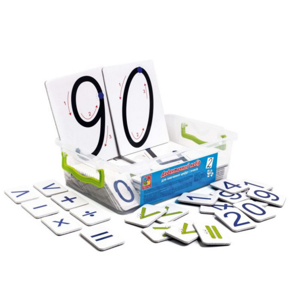 Демонстраційний магнітний набір цифр та математичних знаків VT5555-02 (VT5555-02)