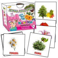 Навчальні картки Глена Домана. "Дерева, кущі, квіти" MKD0017 укр. (MKD0017)