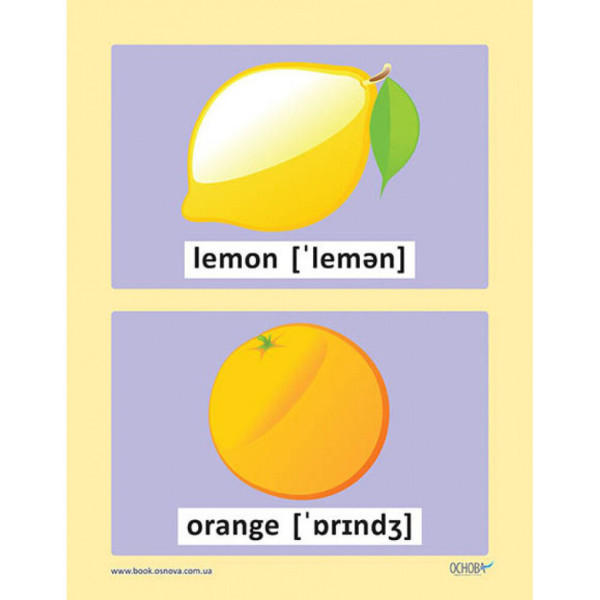 Демонстраційні флеш-картки Англійська мова ЗПП 051 двосторонні (ЗПП051)