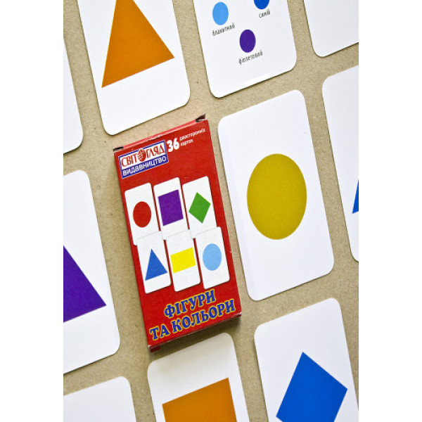 Навчальний матеріал "Фігури та кольори" 13106049  укр. мовою (13106049)