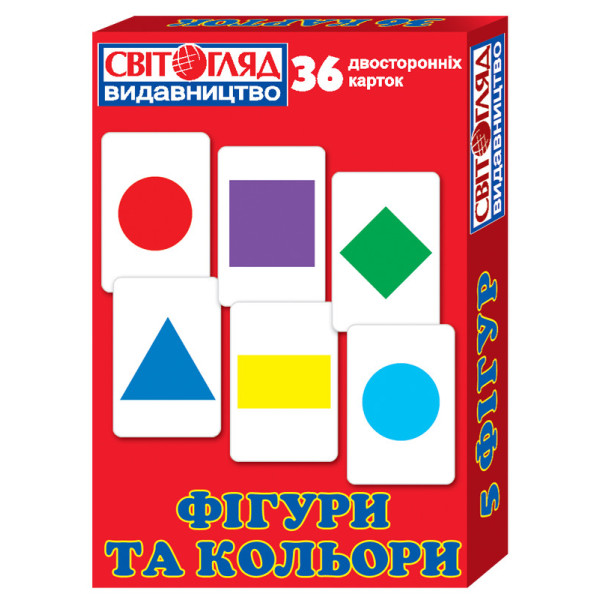 Навчальний матеріал "Фігури та кольори" 13106049  укр. мовою (13106049)
