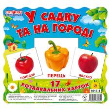 Дитячі розвиваючі картки "У саду і на городі" 13107003, 17 карток (13107003)