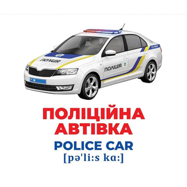 Набір розвиваючих карток Геній з пелюшок "Спецтранспорт" 10107198, 17 карток (10107198)