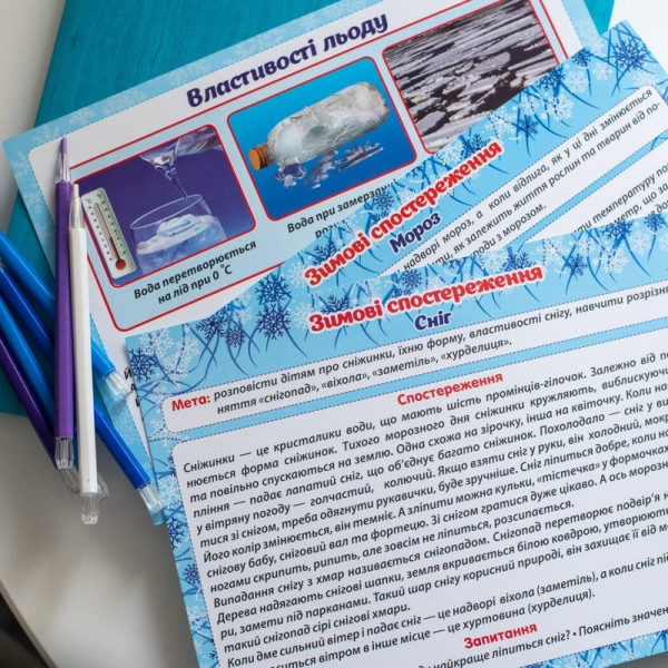 Дидактический материал "Зимние наблюдения" 13107147, 16 карточек(13107147)