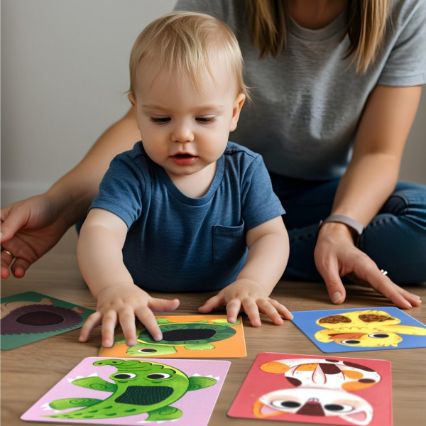 Набір карток з тактильними елементами "Малюки тварин" 301230 (301230)