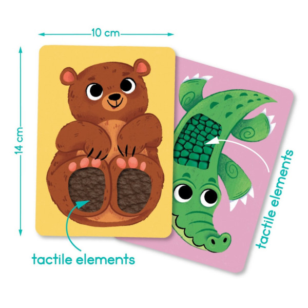 Набір карток з тактильними елементами "Малюки тварин" 301230 (301230)