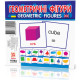 Розвиваючі картки "Геометричні фігури" (110х110 мм) 65797  англ. /укр. мовою (65797)