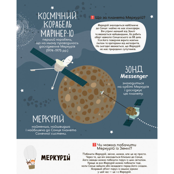 Дитяча книга "Моя перша енциклопедія" Загадковий космос" 866002 укр. мовою (866002)