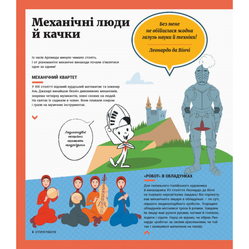 Дитяча енциклопедія: Історія роботів 626008  укр. мовою