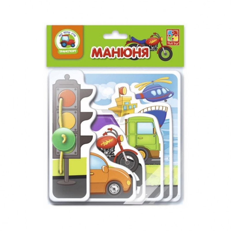 Игра-книжечка "Манюня. Транспорт" VT2222-06 на укр. языке