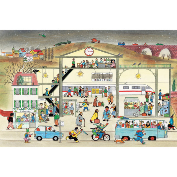 Картонна книга Зимовий вімельбух 318314, 12 сторінок (318314)