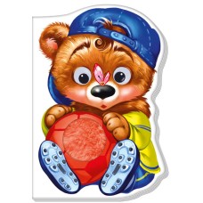 Детская  книга "Дружные зверята. Медвежонок" 393019 на укр. языке