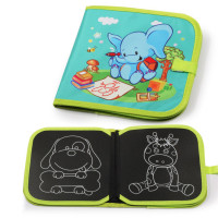 Дощечка для малювання 28056 на липучці і з крейдою  Слоник (28056-3)