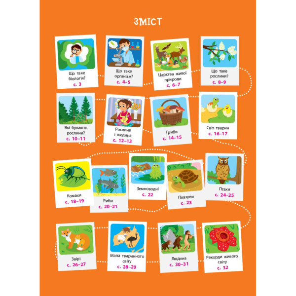 Дітям про науку "Біологія" 14003 українською мовою, 32 сторінки (14003)