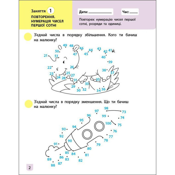 Тренувальний зошит: Математика 2 клас 1 частина 19703 українська мова (19703)