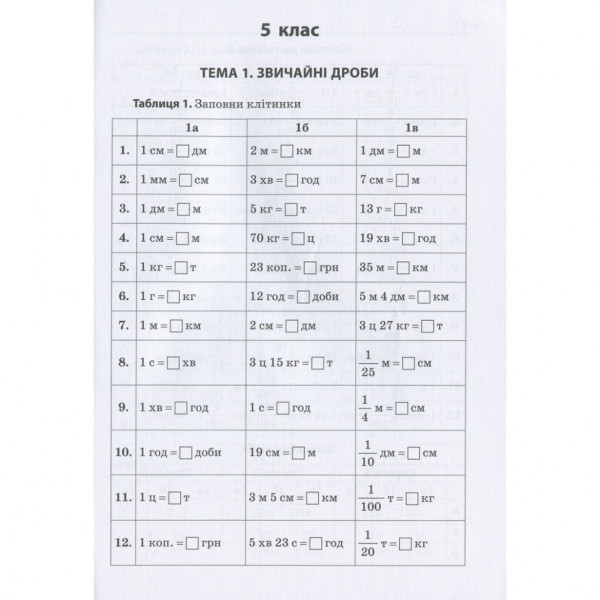 Навчальна книга 3000 вправ та завдань. Математика 5-6 клас. Дріб 153012 (153012)