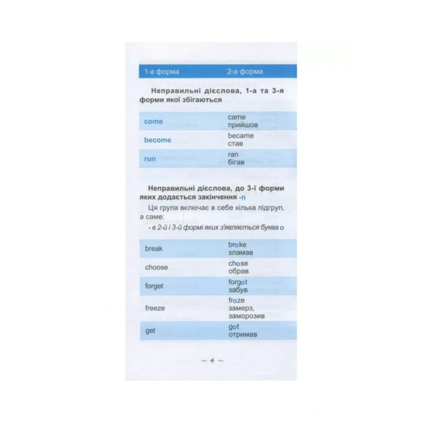 Навчальна книга Найшвидший спосіб вивчити неправильні дієслова 104059Z (104059Z)