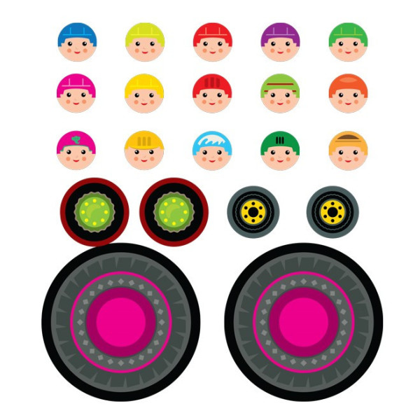 Дитяча книга розвивайка "Екскаватор" 403082 з наклейками (403082)