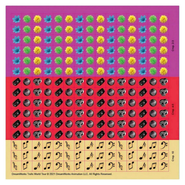 Лабіринти з наклейками "Музика об'єднує" Тролі 1249011, 450 наклейок (1249011)