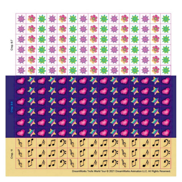 Лабіринти з наклейками "Музика об'єднує" Тролі 1249011, 450 наклейок (1249011)