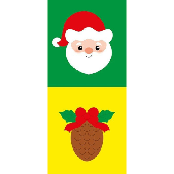 Мозаїка з наліпок для малюків "Санта" 166068, 8 сторінок (166068)