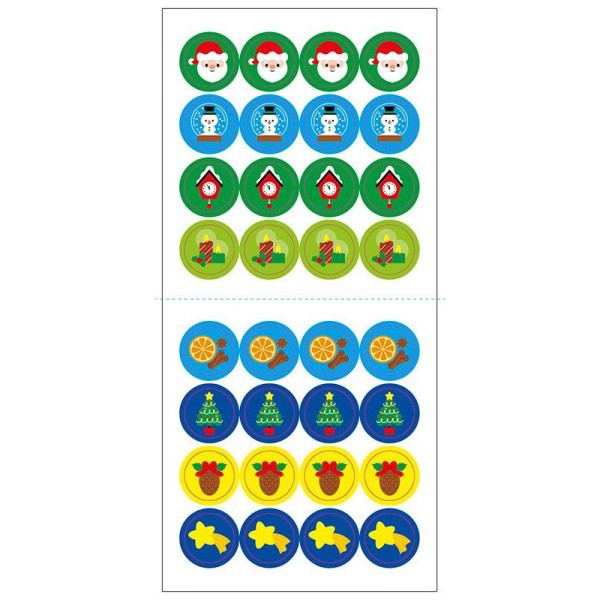 Мозаїка з наліпок для малюків "Санта" 166068, 8 сторінок (166068)