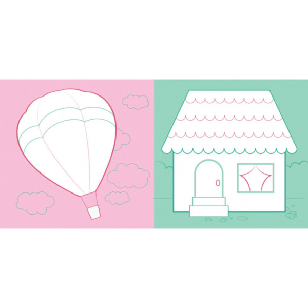 Развивающая книжка Наклейки-картинки "Цветок" 668011, 8 страниц