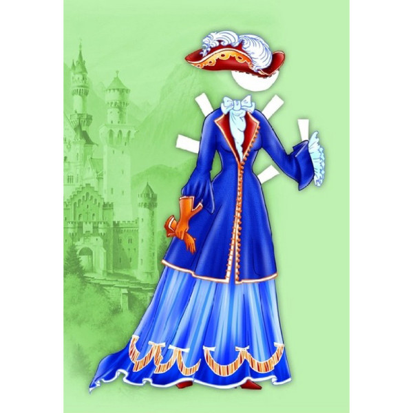 Дитячі книжки з наліпками Одягни Ляльку «Принцеса Б» 404157 (404157)