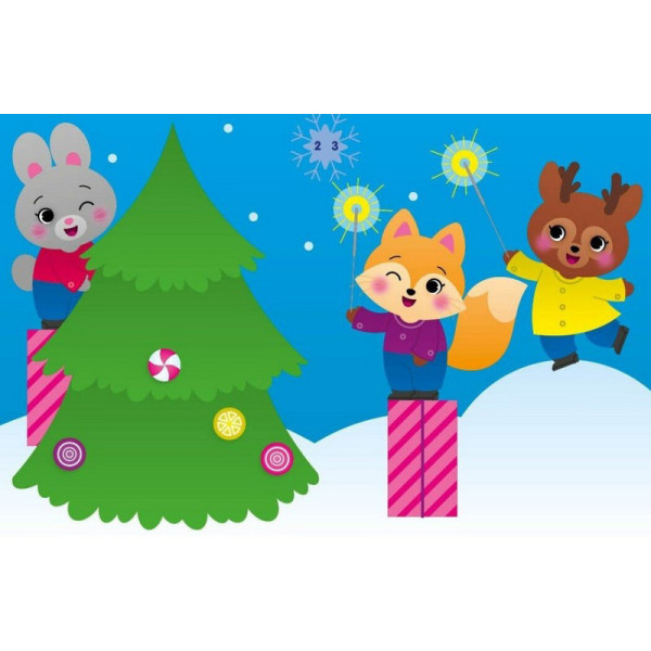 Набір для творчості "Аплікації наліпками Білченя" 1655002, 30 наліпок (1655002)