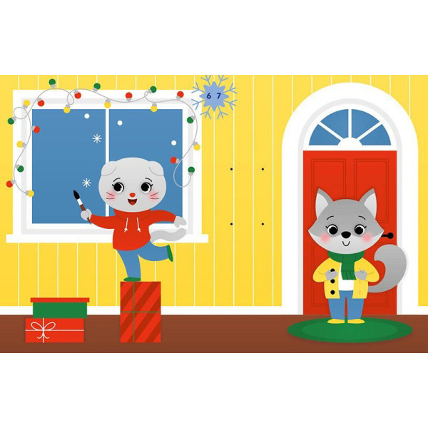 Набір для творчості "Аплікації наліпками Олень" 1655008, 30 наліпок (1655008)