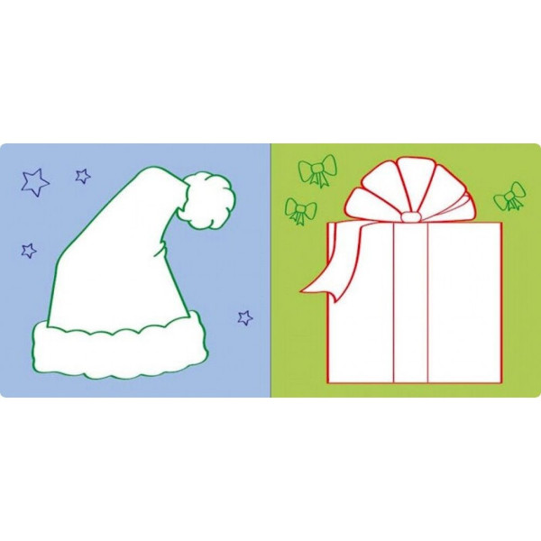 Розвиваюча книжка Наклейки-картинки "Новий рік" 668010, 8 сторінок (668010)