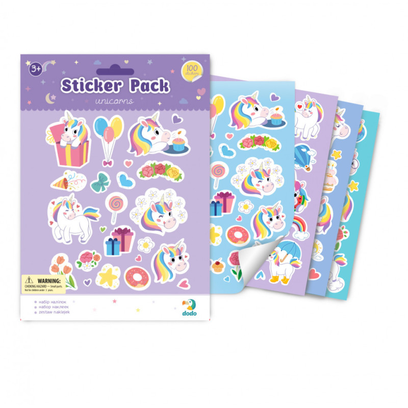 Набір наклейок DoDo "Єдиноріжки" 300297, 4 листа в наборі Набір наклейок DoDo "Єдиноріжки" 300297, 4 листа в наборі