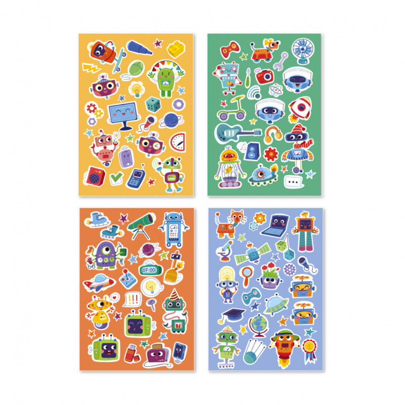 Набір наклейок DoDo "Роботи" 300298, 100 наклейок Набір наклейок DoDo "Роботи" 300298, 100 наклейок