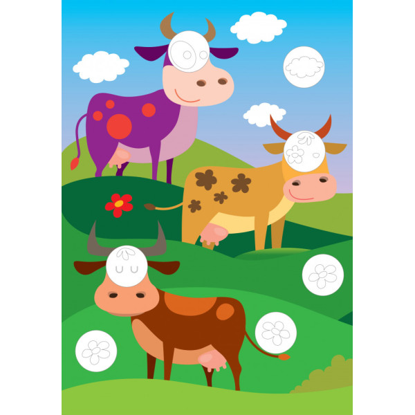 Развивающая большая книга "Ферма" 403624 с наклейками