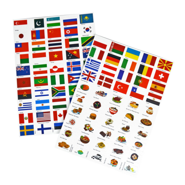 Гра з багаторазовими наклейками "Прапори" Умняшка KP-011 (KP-011)