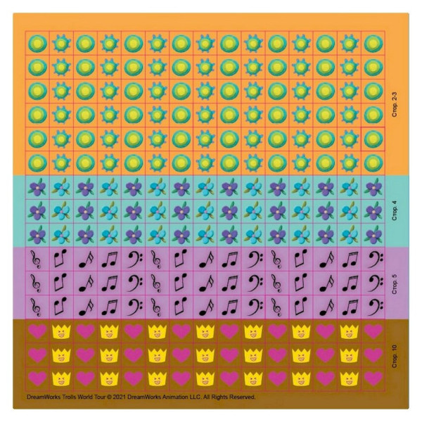 Лабіринти з наклейками "Шалені танці" Тролі 1249012, 450 наклейок (1249012)