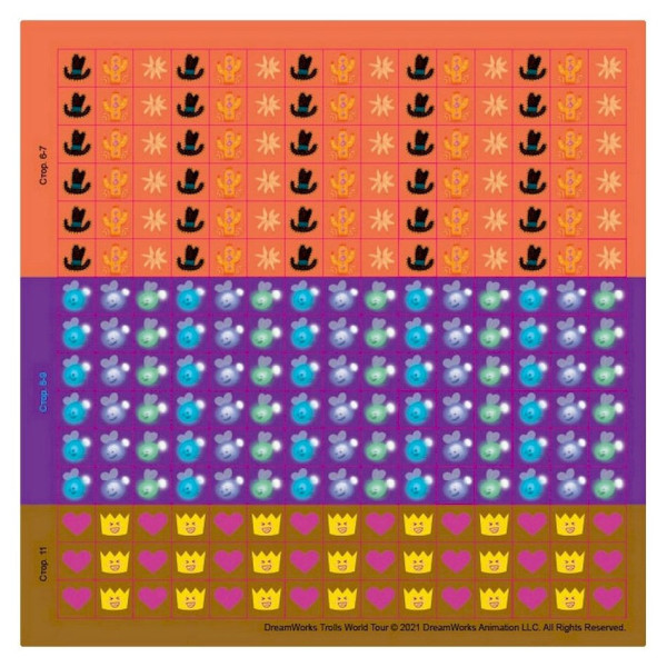 Лабіринти з наклейками "Шалені танці" Тролі 1249012, 450 наклейок (1249012)